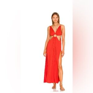 Indah Zoe Maxi Dress in Caliente